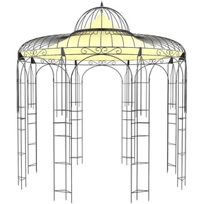 300 cm x 300 cm Pavillon Aradhya aus Metall