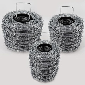 300m Stacheldraht verzinkt 1,6/1,7mm für Wildzaun Forstzaun Knotengeflecht