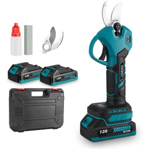 Onevan - 30mm 2 Gänge Bürstenlose Elektrische Gartenschere Cordless Obst Baum Bonsai Beschneiden Gartengeräte mit 2 Batterie