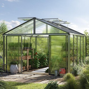 311 x 385 cm Gewächshaus, Standardfarbe Aluminium Natur | Aktionsset - Profi 2 - (GFPV00219)