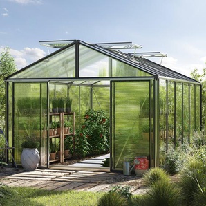 311 x 460 cm Gewächshaus, Standardfarbe Aluminium Natur | Aktionsset - Profi 1 - (GFPV00264)