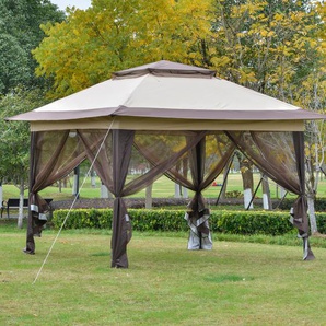 350 cm x 350 cm Pop-Up Pavillon Adlena aus Metall