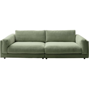 3C Candy Big-Sofa Karalis mit extra großer Sitztiefe, elegantes Mega Sofa zum Relaxen, auch in Cord- oder Leder-Bezug, lose Kissen, loungige Bequemlichkeit