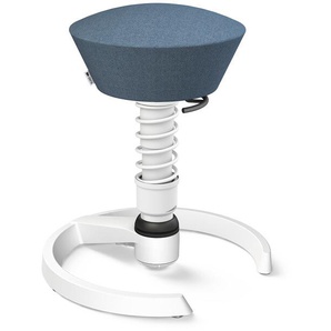 3D-Aktiv-Bürodrehstuhl Swopper aeris Sitz Capture taubenblau meliert, Designer Henner Jahns, 52-66 cm