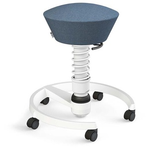 3D-Aktiv-Bürodrehstuhl Swopper aeris Sitz Capture taubenblau meliert, Designer Henner Jahns, 52-66 cm