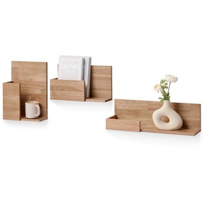 3er-Regal-Set aus Massivholz