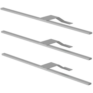 3er-Set LED Schrankbeleuchtung für Jutzler-Schränke, aluminiumfarbig, Breite 50 cm, dimmbar