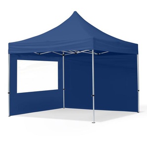 3x3m Aluminium Faltpavillon, inkl. 2 Seitenteile, dunkelblau - (59000)