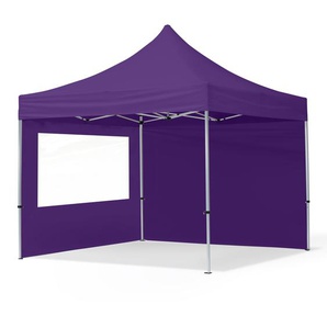 3x3m Aluminium Faltpavillon, inkl. 2 Seitenteile, lila - (59009)