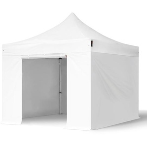 3x3m Aluminium Faltpavillon, inkl. 4 Seitenteile, weiß - (578686)