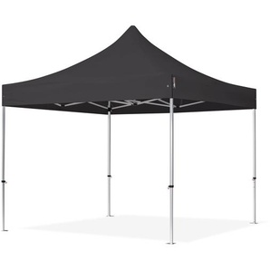 3x3m Aluminium Faltpavillon, ohne Seitenteile, schwarz - (59135)