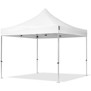 3x3m Aluminium Faltpavillon, ohne Seitenteile, weiß - (578681)