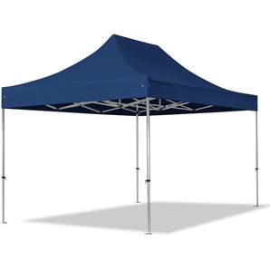 3x4,5m Aluminium Faltpavillon, ohne Seitenteile, dunkelblau - (600205)