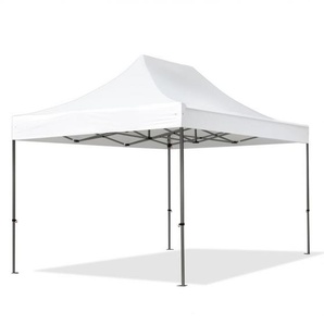 3x4,5m Stahl Faltpavillon, ohne Seitenteile, weiß - (600117)