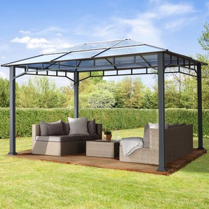 3x4 m Hardtop Gartenpavillon, ohne Seitenteile - (300161)