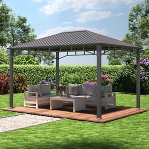 3x4 m Hardtop Gartenpavillon, ohne Seitenteile - (301352)
