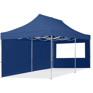 3x6m Aluminium Faltpavillon, inkl. 2 Seitenteile, dunkelblau - (59019)