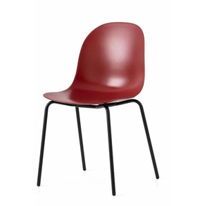4-Fußstuhl CONNUBIA Academy CB/1663 Stühle Gr. B/H/T: 49 cm x 83 cm x 51 cm, 2 St., Metall, rot (rot o x id, schwarz) 4-Fuß-Stühle