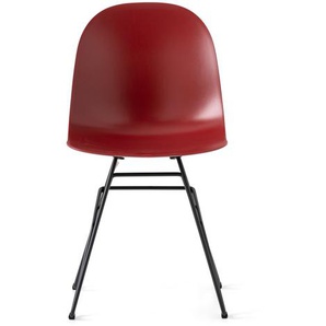 4-Fußstuhl CONNUBIA Academy CB/1664 Stühle Gr. B/H/T: 45 cm x 83 cm x 51 cm, 2 St., Metall, rot (rot o x id, schwarz) 4-Fuß-Stühle mit außergewöhnlichem Designgestell