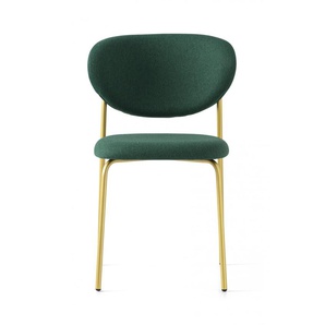 4-Fußstuhl CONNUBIA Cozy Stühle Gr. B/H/T: 50 cm x 80,5 cm x 54 cm, 2 St., Metall, grün (messing lackiert, waldgrün, messing lackiert) 4-Fuß-Stühle