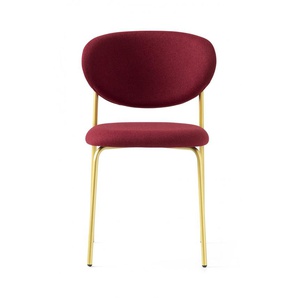 4-Fußstuhl CONNUBIA Cozy Stühle Gr. B/H/T: 50 cm x 80,5 cm x 54 cm, 2 St., Metall, rot (messing lackiert, bordeau x, messing lackiert) 4-Fuß-Stühle