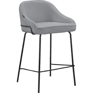 4-Fußstuhl LEONIQUE Puant Stühle Gr. B/H/T: 50 cm x 87 cm x 52 cm, 2 St., Struktur, Metall, grau 4-Fuß-Stühle