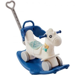 4-in-1 Schaukelpferd für Kleinkinder von 1–3 Jahren, Baby-Schaukelpferd mit abnehmbarem Balance-Board, Schiebegriff und 4 leichtgängigen Rädern, trägt bis zu 80 lbs HDPE-Kinder-Rutschspielzeug m ETYBMSLDGNKTHCEGGV9