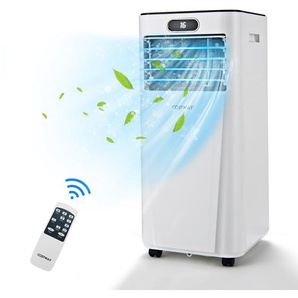 4 in 1 Tragbares Klimagerät 7000 BTU Kühlen & Ventilieren & Entfeuchten 16 ℃～32 ℃ Weiß