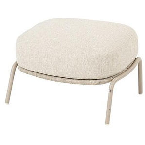 4 Seasons Fussteil Puccini , Edelstahl latte / Rope. Auflagen 100% Polypropylen