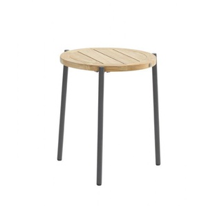 4 Seasons Kaffeetisch Yoga 45 cm- Aluminium anthrazit/Teak