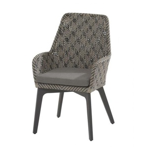 4 Seasons Sessel Savoy - Aluminiumrahmen, Alu/Polyrattan beige/anthrazit , inkl. Auflage 100% Polypropylen