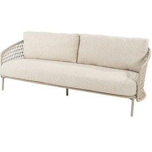 4 Seasons Sofa Puccini 3sitzer , Edelstahl latte / Rope. Auflagen 100% Polypropylen