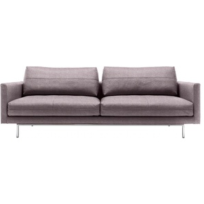 4-Sitzer HÜLSTA SOFA Sofas Gr. B/H/T: 240 cm x 91 cm x 106 cm, lila (violett, stgr) 4-Sitzer-Sofas
