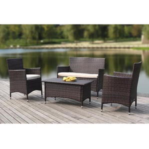 Sarenac 4-Seater Rattan Sofa Set