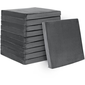45 x 45 cm Große Memory-Schaum-Sitzkissen 5 cm Dicke Stuhlauflagen Grau