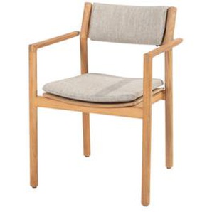 4Seasons Levi Stapelstuhl Teak Natur inkl. 2 Kissen