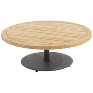 4Seasons Volta Anthrazit Kaffe-Tisch Teak Natur Rund