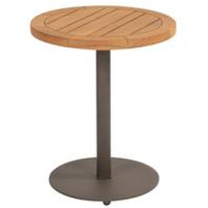4Seasons Volta natural Teak Beistelltisch Säulenfuß