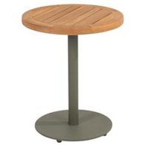 4Seasons Volta natural Teak Beistelltisch Säulenfuß