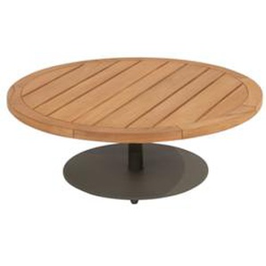 4Seasons Volta natural Teak Kaffeetisch Säulenfuß