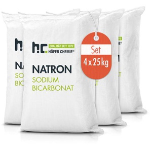 4x 25 kg Natron Backsoda Natriumhydrogencarbonat