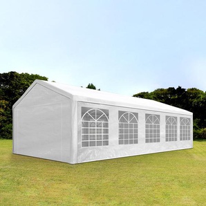 4x10m Partyzelt, PE-Plane, weiß - (90107)