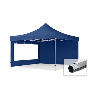 4x4m Aluminium Faltpavillon, inkl. 2 Seitenteile, blau - (600184)