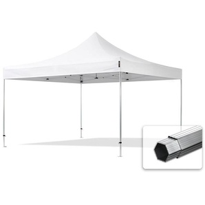 4x4m Aluminium Faltpavillon, ohne Seitenteile, weiß - (578931)
