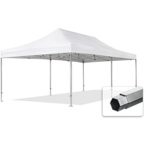 4x8m Aluminium Faltpavillon, ohne Seitenteile, weiß - (578685)