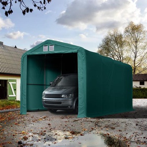 4x8m Zeltgarage, PRIMEtex-Plane, dunkelgrün, ohne Statik - (99478)