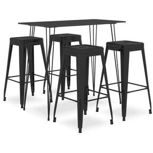 5-tlg. Bar-Set Schwarz