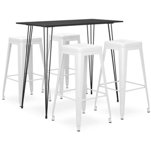 5-tlg. Bar-Set Schwarz und Weiß