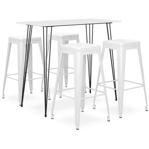 5-tlg. Bar-Set Weiß