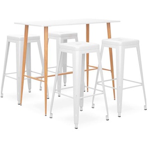 5-tlg. Bar-Set Weiß
